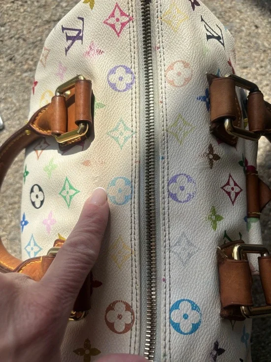 Louis Vuitton Multicolor Monogram Murakami Handbag Speedy 30 Vintage Bag - Picture 17 of 17